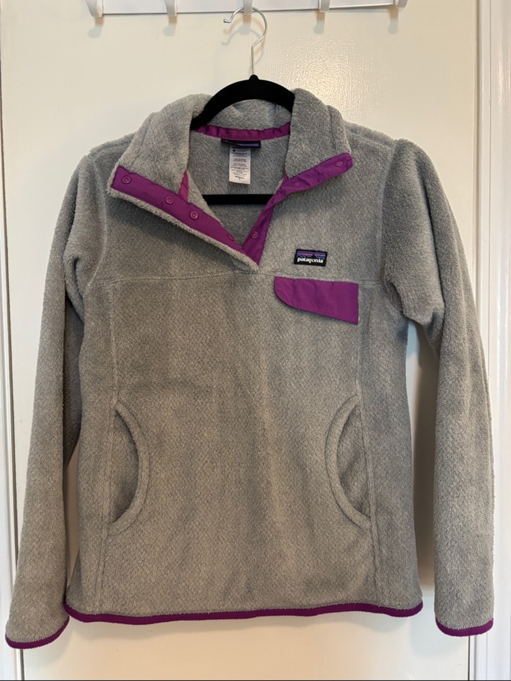 Patagonia Re-Tool Snap-T Fleece Pullover Gray